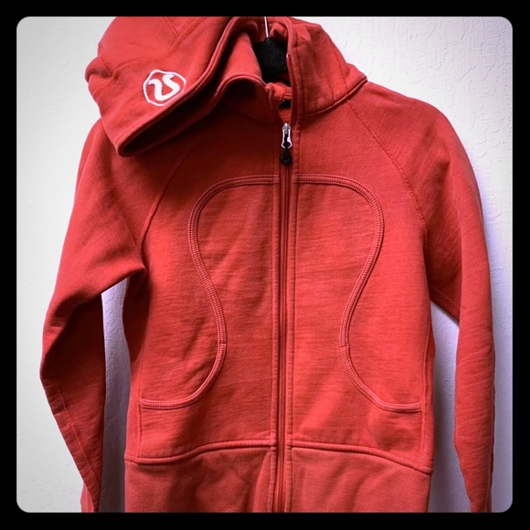 lululemon athletica Tops - Lululemon scuba hoodie RED RARE size 4